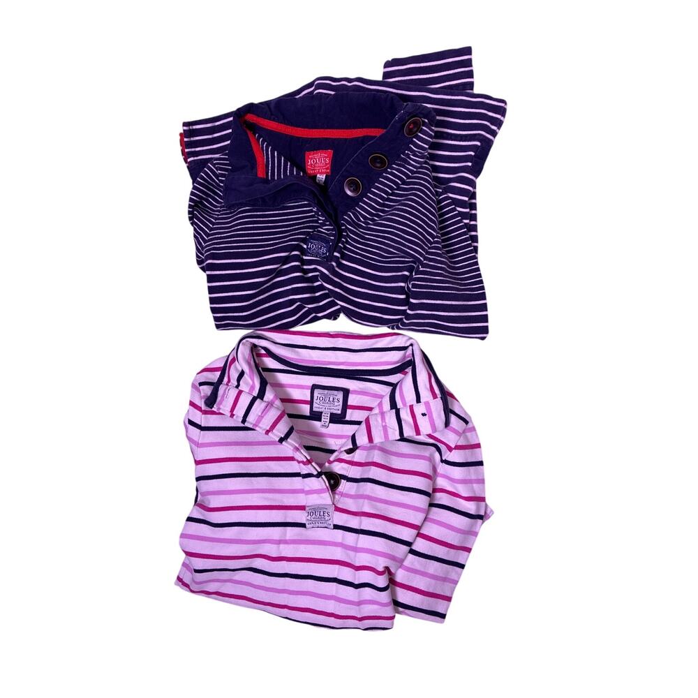 Lot of 2 Joules Women’s Small Button Down Shirts Long Sleeve Preppy Classic